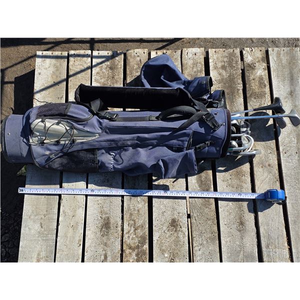 Golf Clubs and Carrier