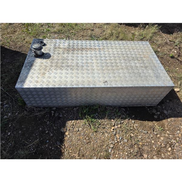 Checker plate metal fuel tank- 65" by 34" by 16"H