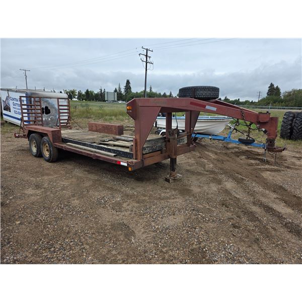 Artistan 20ft tandem axel gooseneck trailer with 10500lb winch and ramps