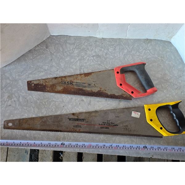 2 handsaws