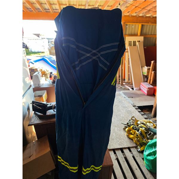 Flame resistant coveralls with reflection strips- size 54R