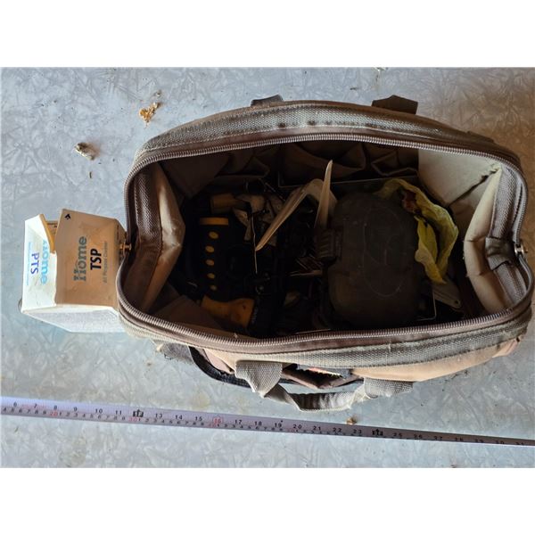 Bag full of tools and hardware