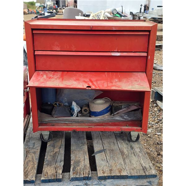 Rolling tool chest with contents- 24"H