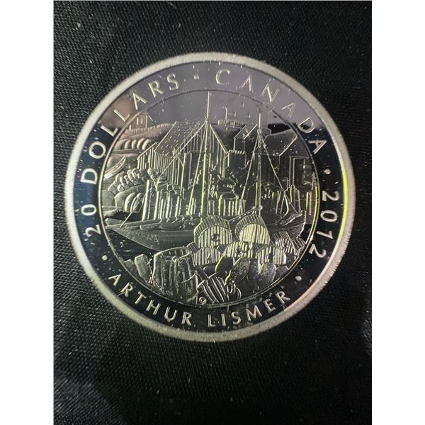 2012 Canada $20 Arthur Lismer .9999 Fine Silver Coin, 32g