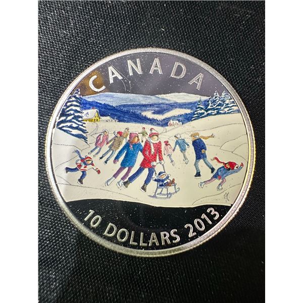 2013 Canada $10 Coloured .9999 Fine Silver Coin, 16g