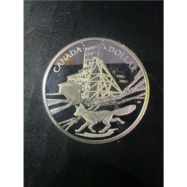 2003 Canada .9999 Fine Silver Dollar Coin, 25g