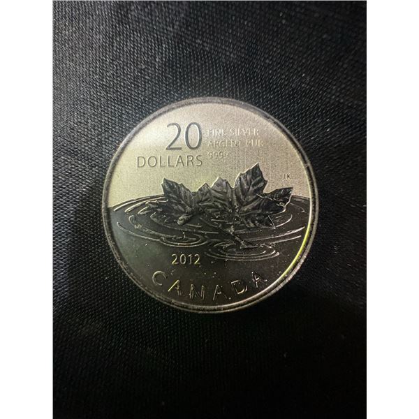 2012 Canada $20 Fine Silver Coin .9999, 9g