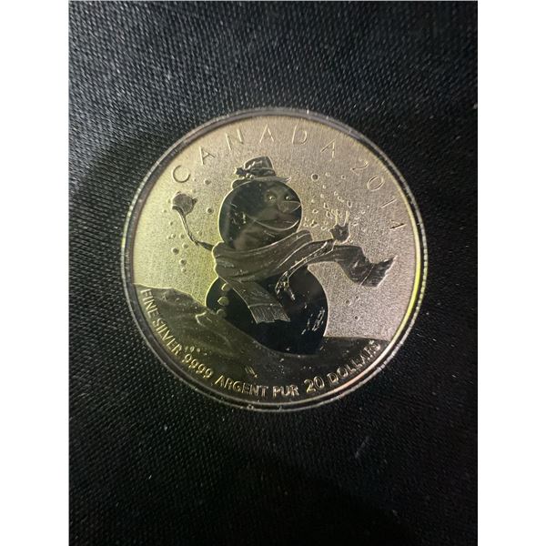 2011 Canada $20 Fine Silver 9g Snowman Coin