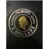 Image 2 : 2000 Canada Silver $2 Coin .9999 Fine Silver 24k Gold Plated Core 9g