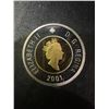 Image 2 : 2001 Canada $2 Coin .9999 Fine Silver With 24K Gold Plated Core