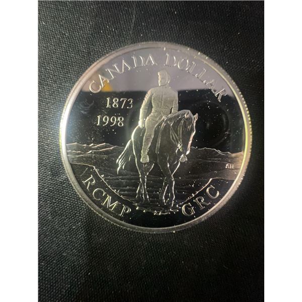 1998 RCMP Centennial .925 Sterling Silver Dollar, 25.2g