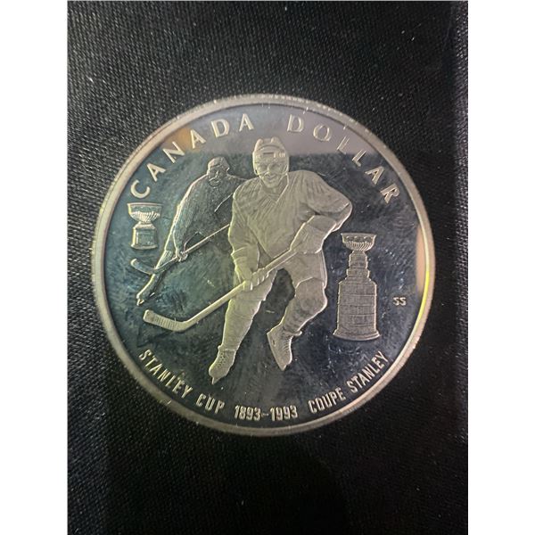 1993 Canada Sterling Silver Dollar Stanley Cup Commemorative Coin