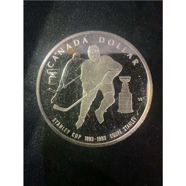 1993 Stanley Cup Centennial .925 Sterling Silver Canada Dollar, 25.2g