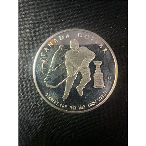 1993 Canada Dollar .925 Sterling Silver 25.2g Stanley Cup Commemorative Coin