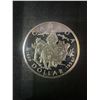 Image 1 : 1996 Canada $1 Wolf Team .925 Sterling Silver Coin 25.2g