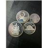Image 1 : 2001 Canada .925 Sterling Silver Proof Coin Set, 4 Coins, 23g