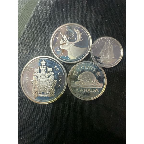 2002 Canadian Proof Coin Set, .925 Sterling Silver, 23g Total
