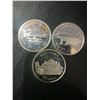 Image 1 : 1992 Canada .925 Silver Province Quarters Set (Manitoba, PEI, BC)