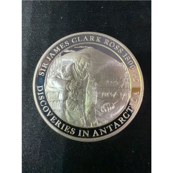 Sir James Clark Ross .925 Sterling Silver Medal, Mountbatten History Series