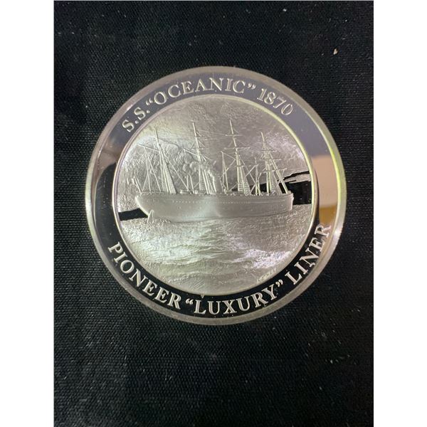 S.S. Oceanic 1870 Sterling Silver Coin, 36.9g, Mountbatten Series