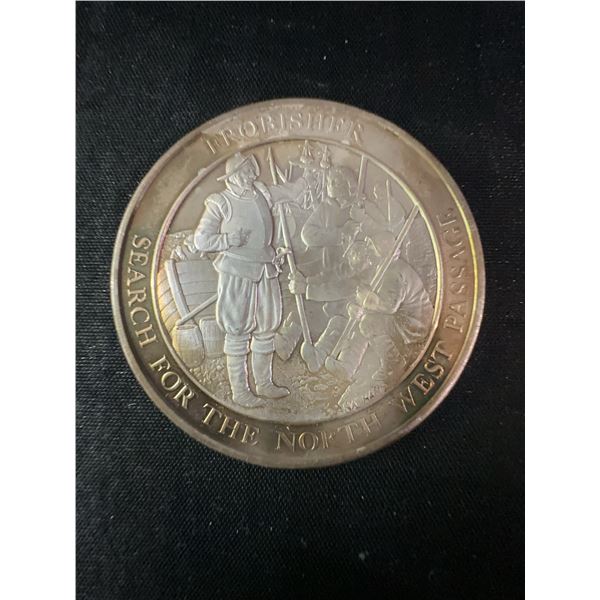 Sterling Silver Medal – Martin Frobisher North West Passage