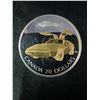 Image 1 : 2003 Canada $20 .925 Silver Coin With Gold-Plated Car Design