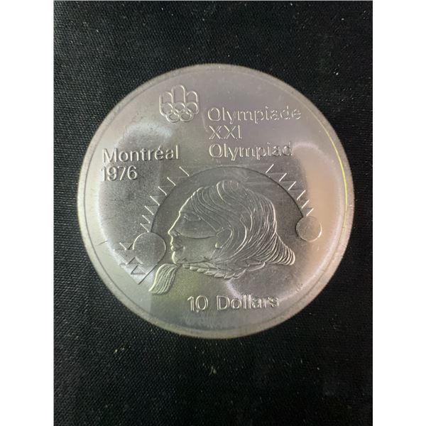 1976 Montreal Olympics .925 Sterling Silver $10 Coin, 48.6g