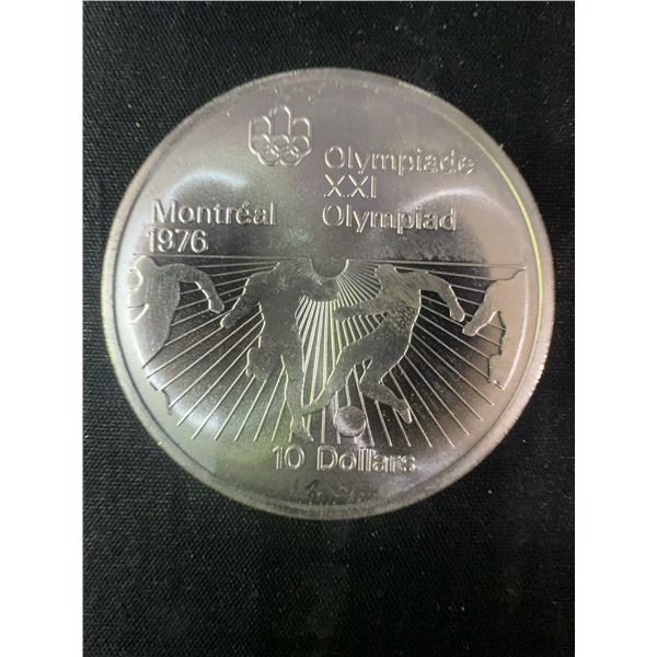1976 Montreal Olympics .925 Sterling Silver $10 Coin, 48.6g