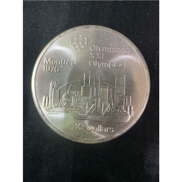 1976 Montreal Olympics $10 Sterling Silver Coin, 48.6g
