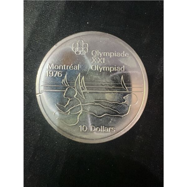 1976 Montreal Olympics $10 Coin .925 Sterling Silver 48.6g