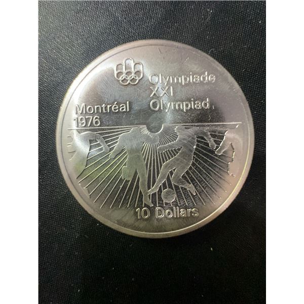 1976 Montreal Olympics $10 Sterling Silver Coin, 48.6g, .925