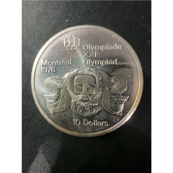 1976 Montreal Olympic $10 Coin .925 Sterling Silver 48.6g