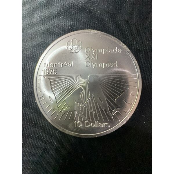 1976 Montreal Olympics .925 Sterling Silver $10 Coin, 48.6g