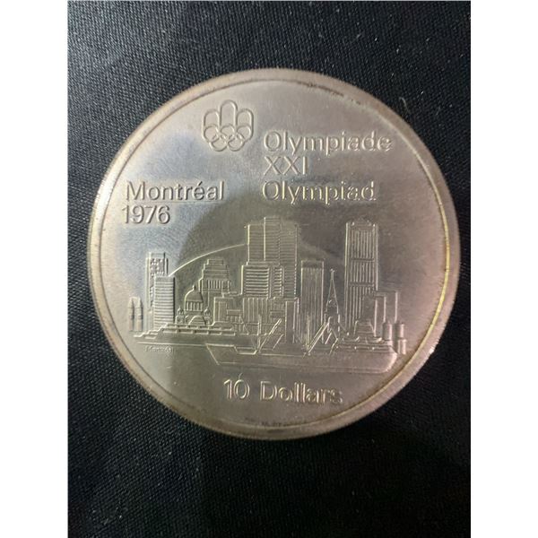 1976 Montreal Olympics .925 Sterling Silver $10 Coin, 48.6g