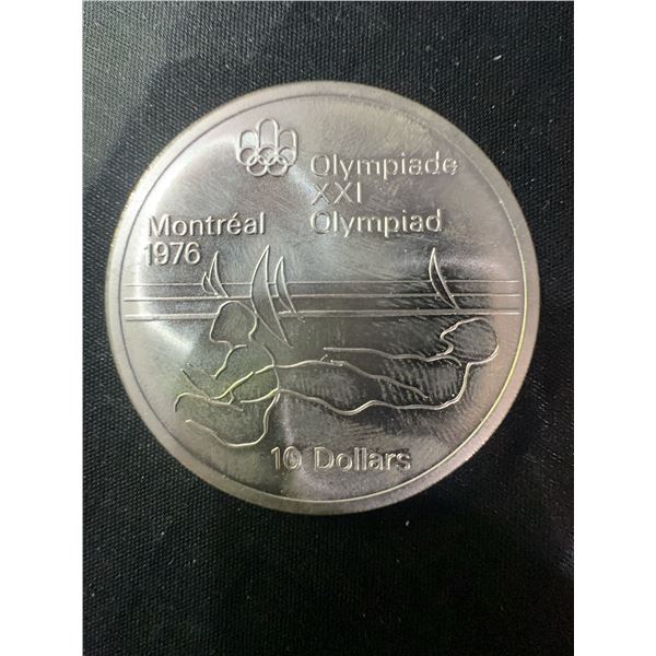 1976 Montreal Olympics .925 Sterling Silver $10 Coin 48.6g
