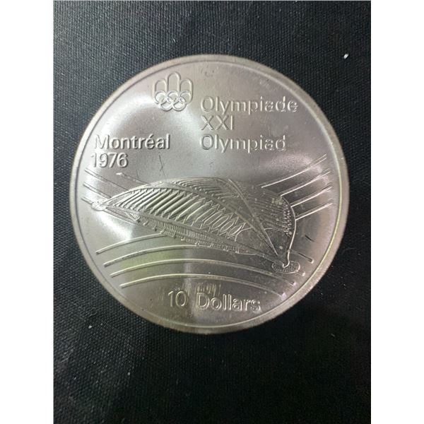 1976 Montreal Olympics $10 .925 Sterling Silver Coin, 48.6g