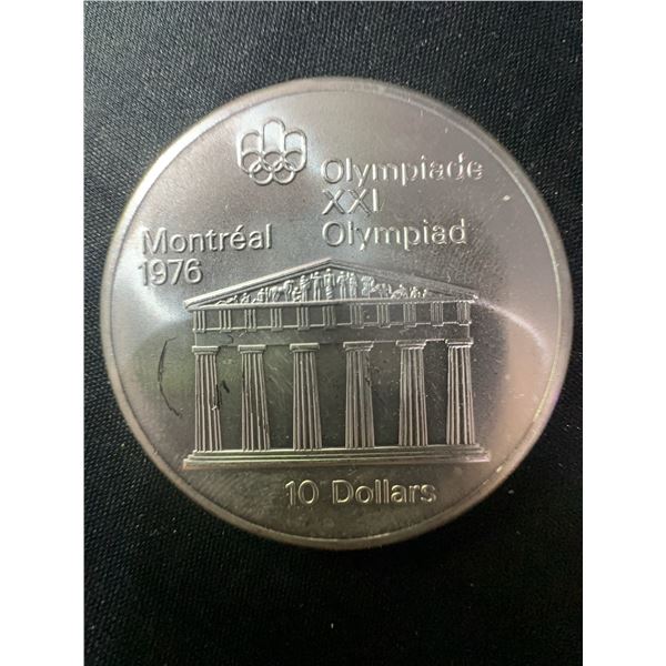 1976 Montreal Olympics $10 Coin, .925 Sterling Silver, 48.6g
