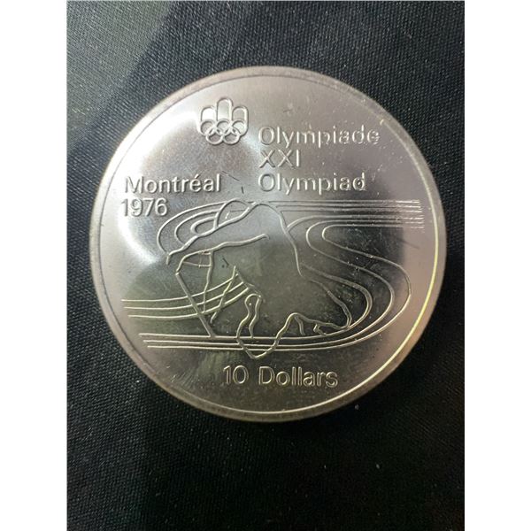 1976 Montreal Olympics $10 Sterling Silver Coin .925, 48.6g