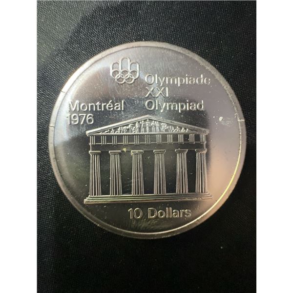 1976 Montreal Olympics $10 Coin, .925 Sterling Silver, 48.6g