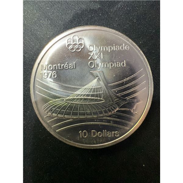 1976 Montreal Olympics $10 .925 Sterling Silver Coin 48.6g