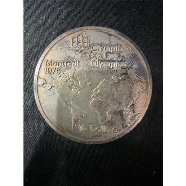 1976 Montreal Olympics $10 Coin, .925 Sterling Silver, 48.6g