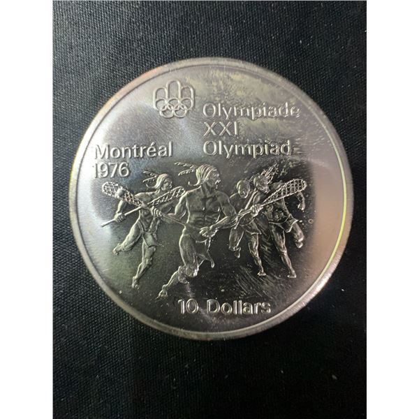 1976 Montreal Olympics .925 Sterling Silver $10 Coin, 48.6g