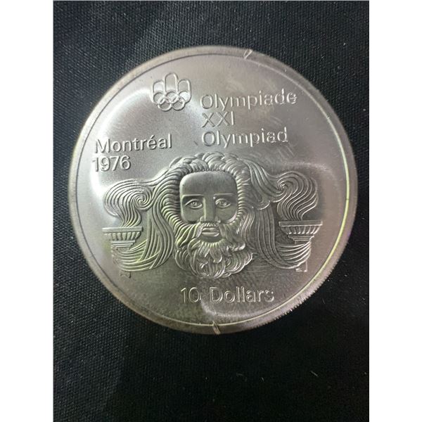 1976 Montreal Olympics .925 Sterling Silver $10 Coin, 48.6g