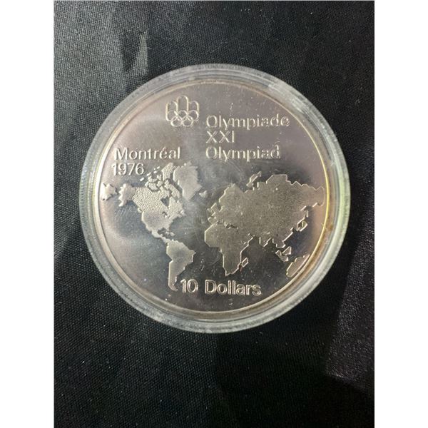 1976 Montreal Olympics $10 Coin .925 Sterling Silver 48.6g