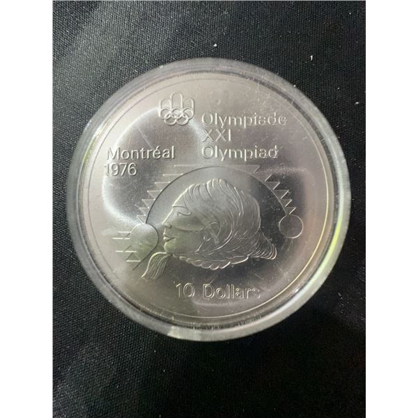 1976 Montreal Olympics $10 Coin .925 Sterling Silver 48.6g