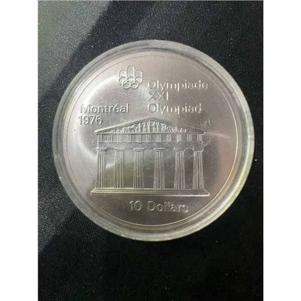 1976 Montreal Olympics $10 .925 Sterling Silver Coin, 48.6g