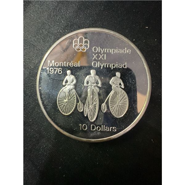 1976 Montréal Olympics $10 .925 Sterling Silver Coin, 48.6g