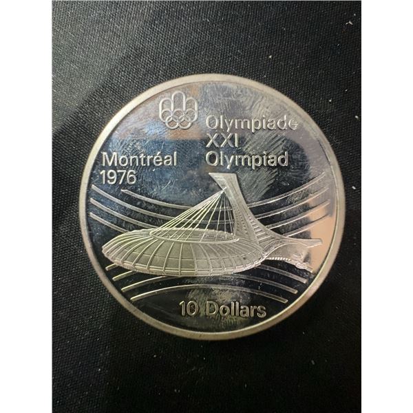 1976 Montreal Olympics .925 Sterling Silver $10 Coin, 48.6g