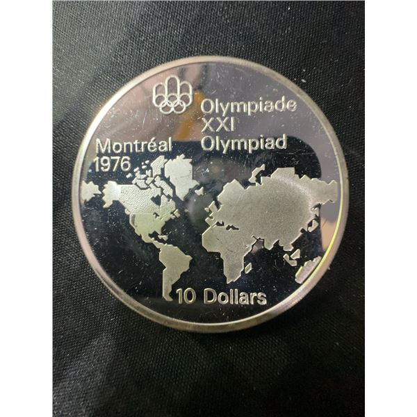 1976 Montreal Olympics .925 Sterling Silver $10 Coin, 48.6g