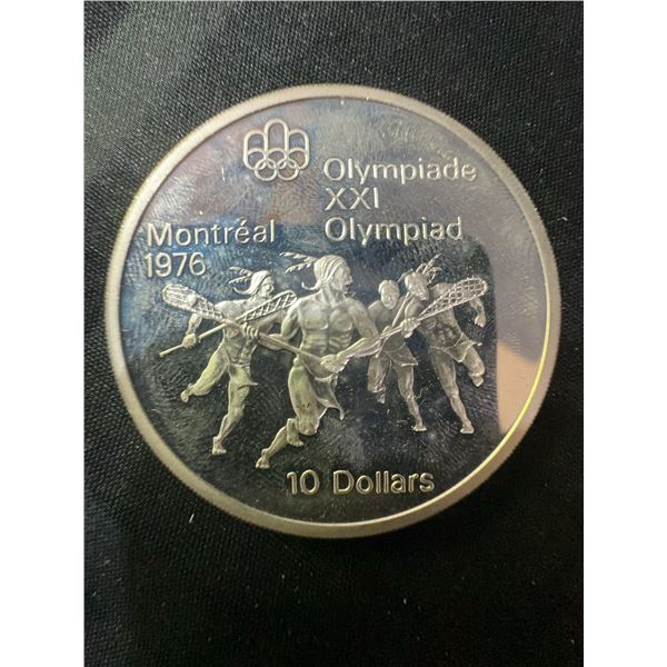 1976 Montreal Olympics $10 Coin .925 Sterling Silver 48.6g